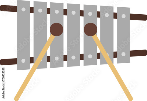 vector of a xylophone musical instrument