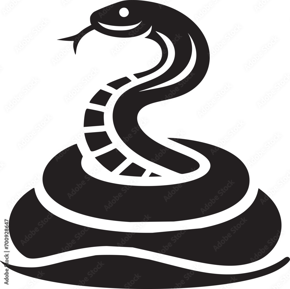 Naklejka premium Serpentine Silhouette