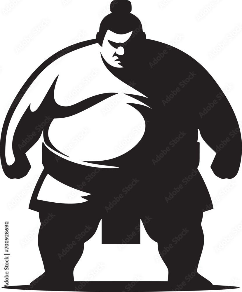 Sumo Wrestler Silhouette Sumo Wrestler Silhouette