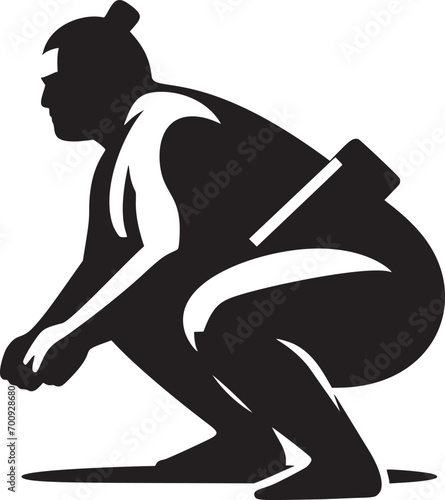 Sumo Wrestler Silhouette