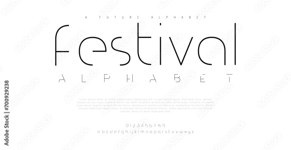 Festival Abstract minimal modern alphabet fonts. Typography technology electronic digital music future creative font. vector illustraion Festival Abstract minimal modern alphabet fonts. Typography technology electronic digital music future creative font. vector illustraion