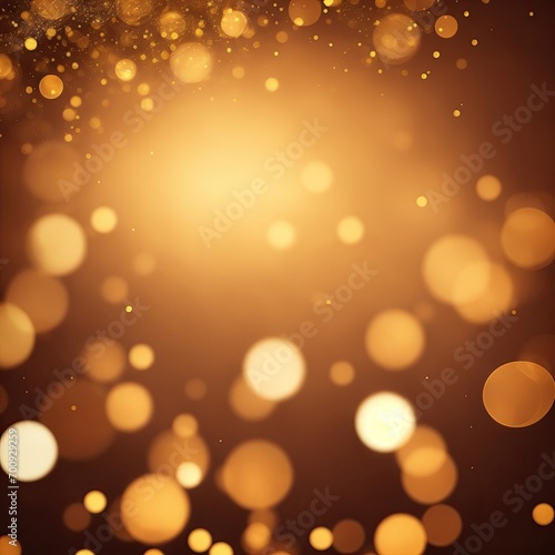 Brown and Gold Abstract bokeh background