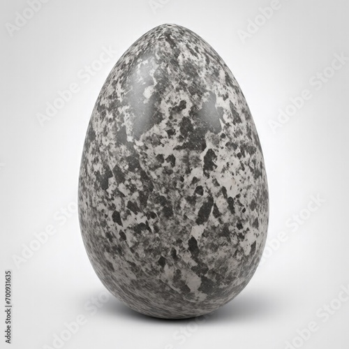 Enstatite stone Egg shape on white background