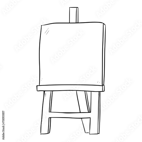 blank canvas illustration Outline Sketch hand drawn vector