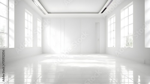 Empty room interior. Interior home design. Clean, bright empty room. 