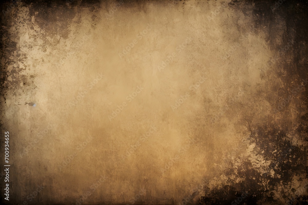 Grunge wall background. The distressed, rough elements are rendered in dark gold tones, creating a visually dynamic abstract design. Isolated in gold on a bold dark backdrop.	