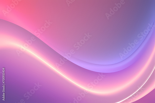 Abstract vector wavy lines flowing smooth curve pink purple gradient color in concept of luxury, technology, modern.