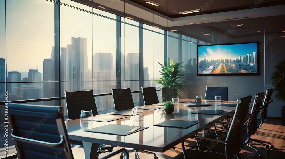 A corporate treasury meeting room with professionals managing cash flow and financial assets.