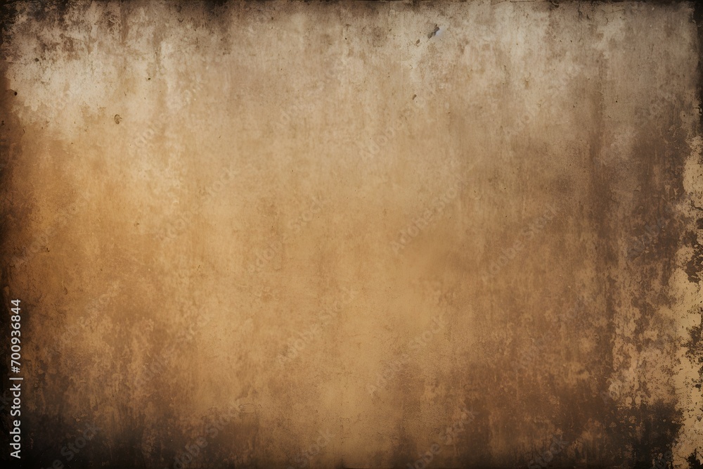 Grunge wall background. The distressed, rough elements are rendered in dark beige tones, creating a visually dynamic abstract design. Isolated in gold on a bold dark backdrop.	