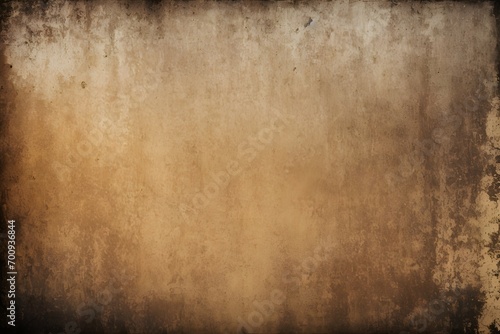 Grunge wall background. The distressed, rough elements are rendered in dark beige tones, creating a visually dynamic abstract design. Isolated in gold on a bold dark backdrop. 