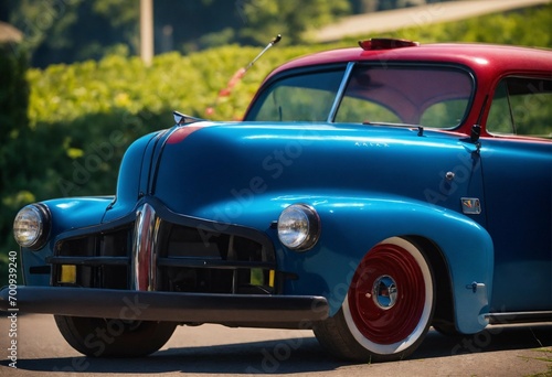 vintage car on the street