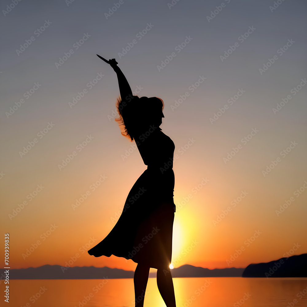 an illustration of a closeup shot of a young woman getting up and exercising in the morning =AI generated illustration an illustration of a closeup shot of a young woman getting up and exercising in the morning =AI generated illustration