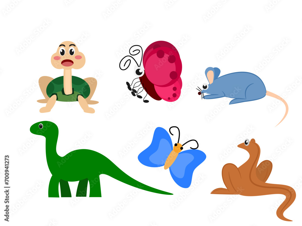 Includes many cute animal cartoons. Includes many cute animal cartoons.
