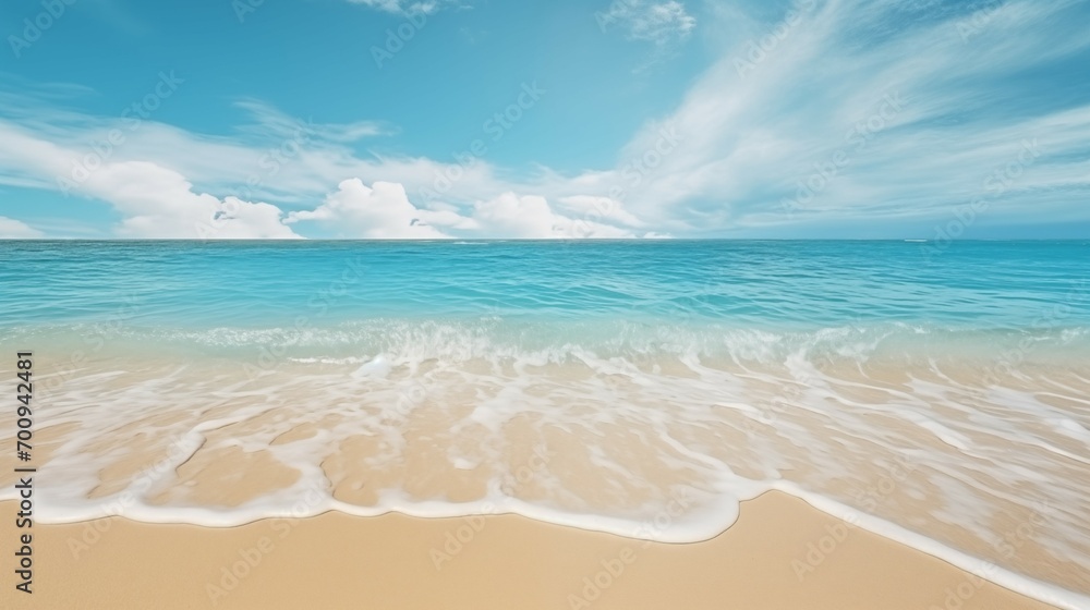 Tropical sea sand beach wallpaper background.