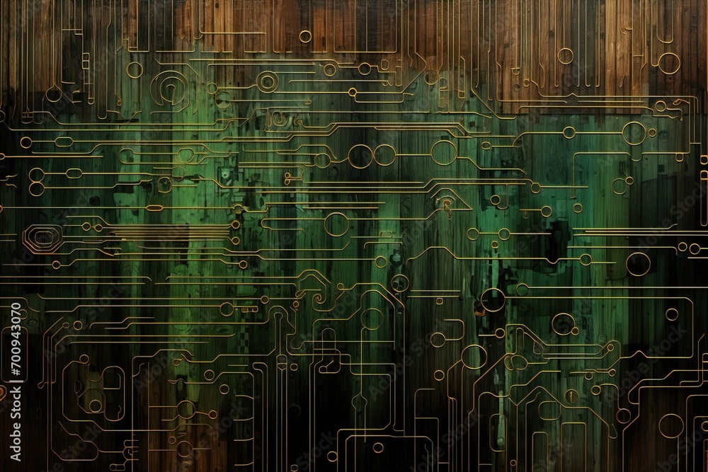 Abstract technology circuit board backdrop