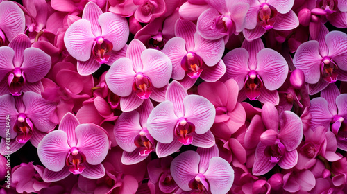 Close-up of Phalaenopsis orchid blooming. Orchid background