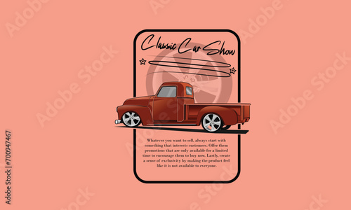 Car illustration images are suitable for those of you who want to hold or provide car sales services or events related to cars photo