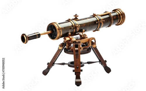 Astronomical Binoculars on a White Canvas on a White or Clear Surface PNG Transparent Background.