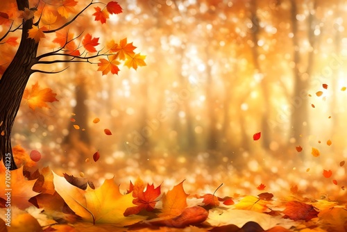 Autumnal sale background  vector illustration-