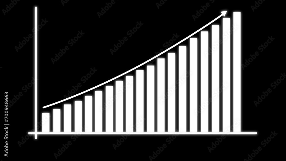 Abstract business graph chart illustration background Abstract business graph chart illustration background