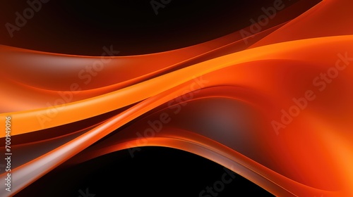 abstract orange wavy background with smooth lines
