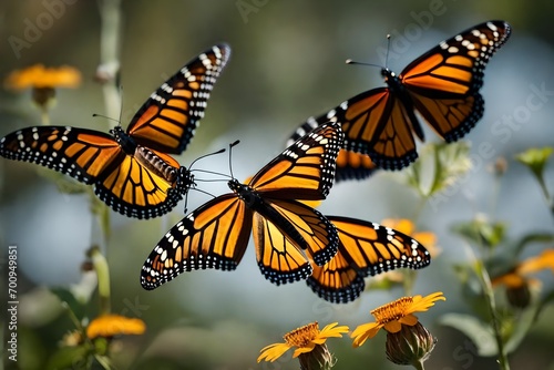 monarch butterfly on a flower © Muhammd