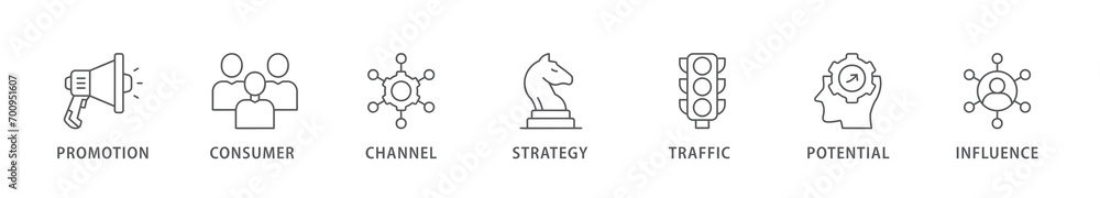 Lead generation banner web icon vector illustration concept with icon ...