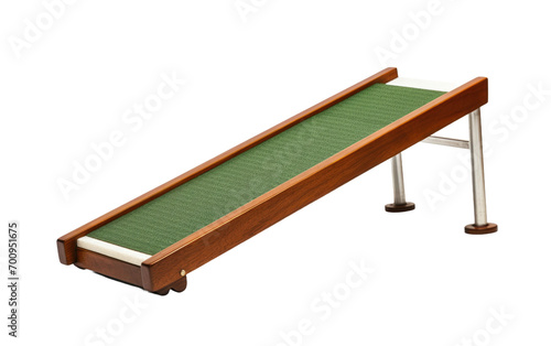 A Single Image Displaying the Adjustable Putting Ramp on a White or Clear Surface PNG Transparent Background.