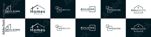 Creative Architecture Construction Property Logo, real estate, house logo, building logo design collection.