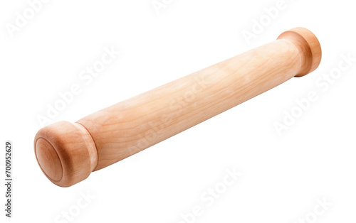 A Glimpse into the Clay Rolling Pin Crafting Precise Shapes for Creative Endeavors on a White or Clear Surface PNG Transparent Background.