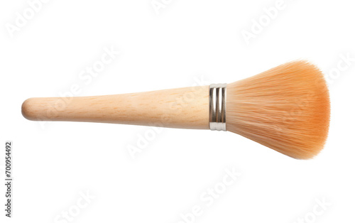 Glaze Applicator Brush in Isolation: A Gleaming White Ensemble on a White or Clear Surface PNG Transparent Background.