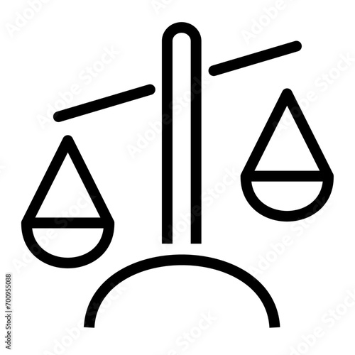 balance vector isolated icon