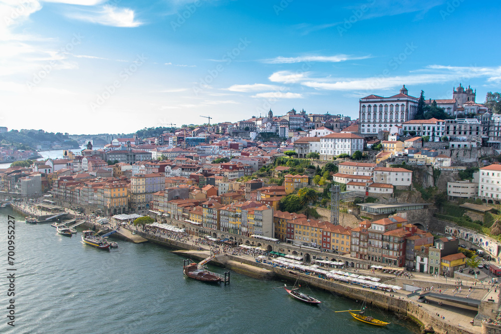 Fototapeta premium View of Porto from Dom Luis bridge