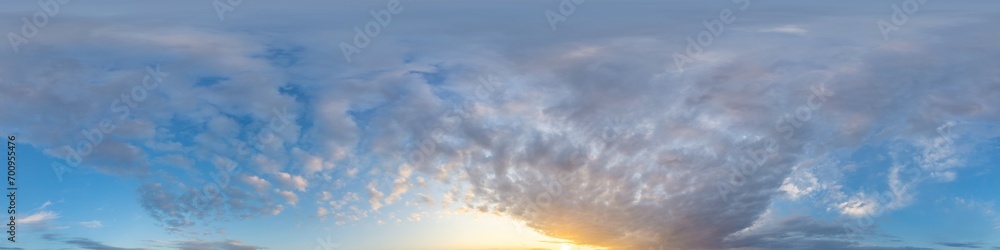 Bright sunset sky panorama with glowing red pink Cumulus clouds. HDR 360 seamless spherical panorama. Sky dome or zenith in 3D, sky replacement for aerial drone panoramas. Climate and weather change. Bright sunset sky panorama with glowing red pink Cumulus clouds. HDR 360 seamless spherical panorama. Sky dome or zenith in 3D, sky replacement for aerial drone panoramas. Climate and weather change.