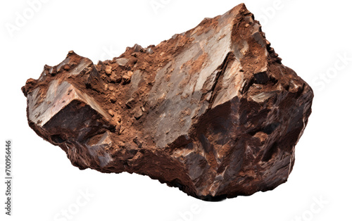 Meteorite Fragment Display  Awe-Inspiring Isolation on a White or Clear Surface PNG Transparent Background.