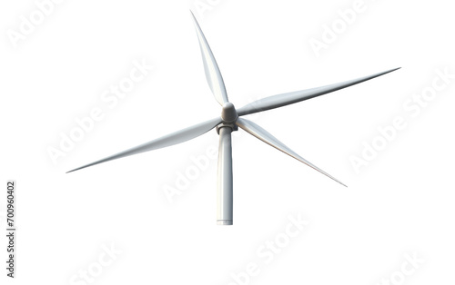 Capturing the Essence of Isolated Wind Turbine Generator on a White or Clear Surface PNG Transparent Background. © Usama