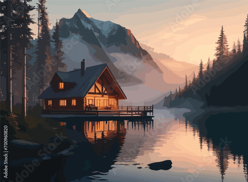 house on the lake