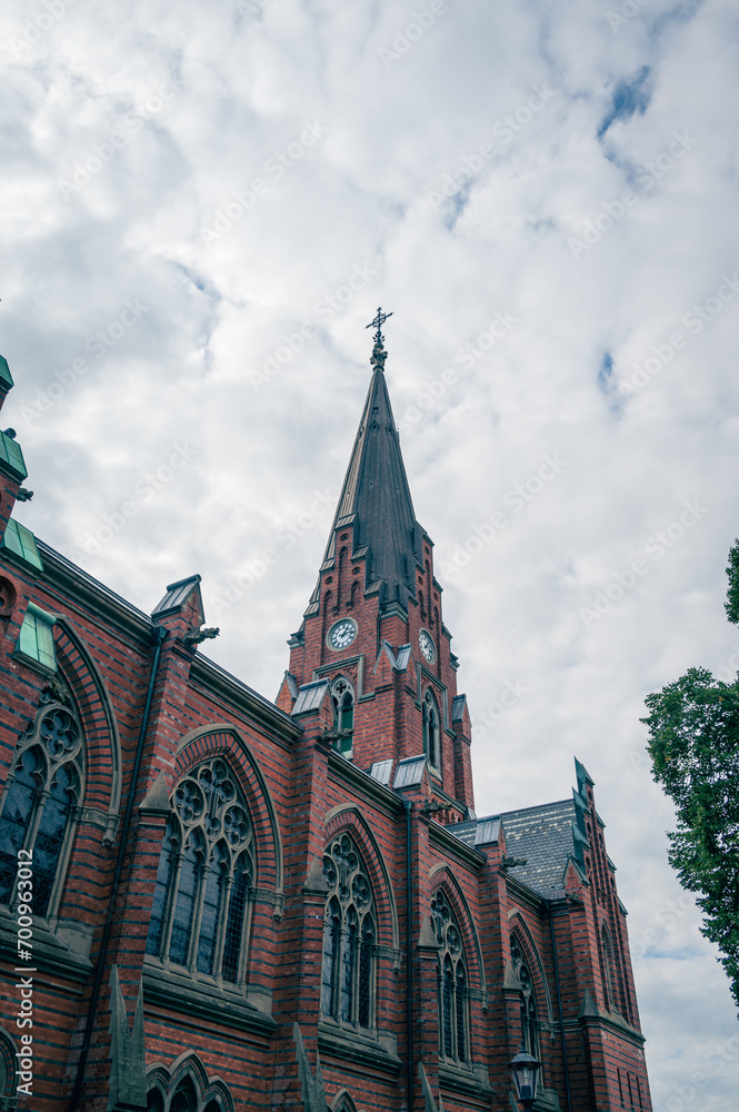 The church Allhelgonakyrkan in Lund Sweden