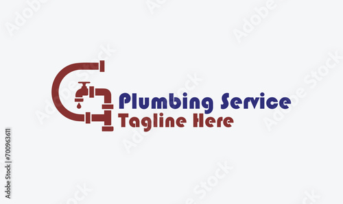 vector plumbing logo design