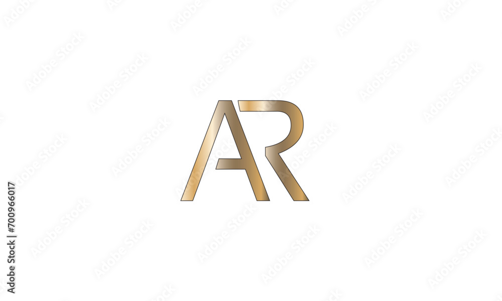 AR, RA , A , R , Abstract Letters Logo Monogram AR, RA , A , R , Abstract Letters Logo Monogram