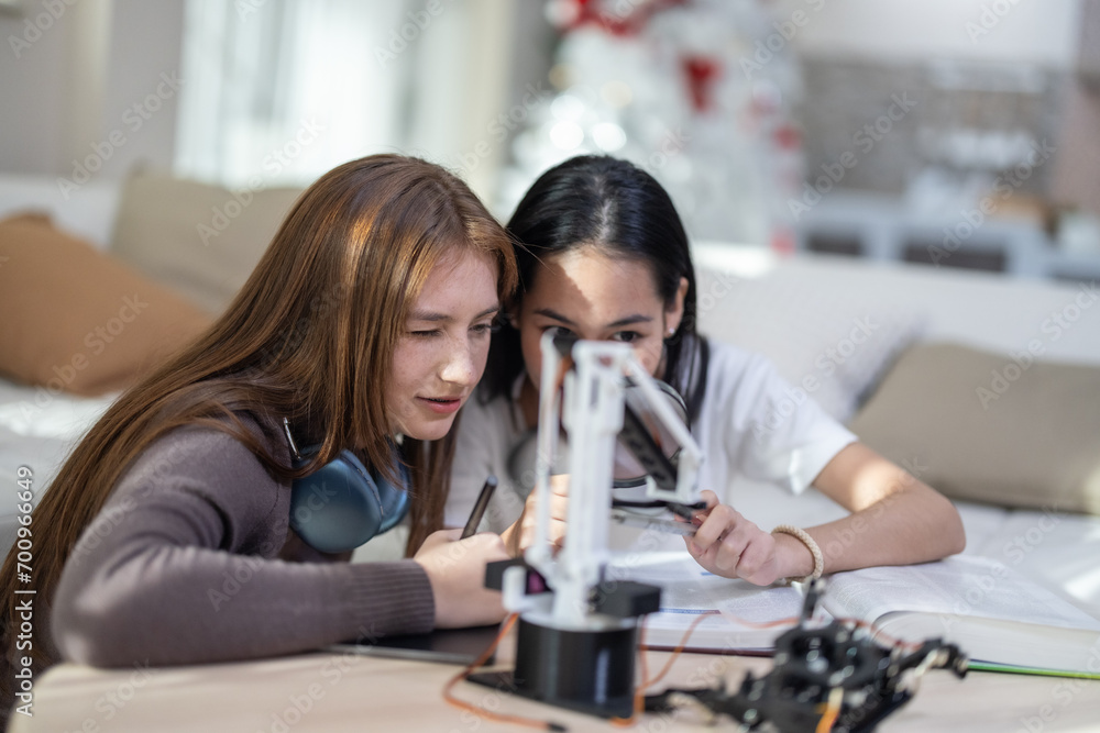 College students use STEM robot for hands-on learning, merging engineering, problem-solving at home College students use STEM robot for hands-on learning, merging engineering, problem-solving at home