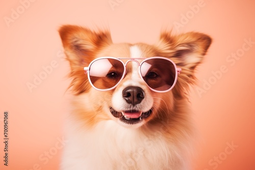 Dog in sunglasses 