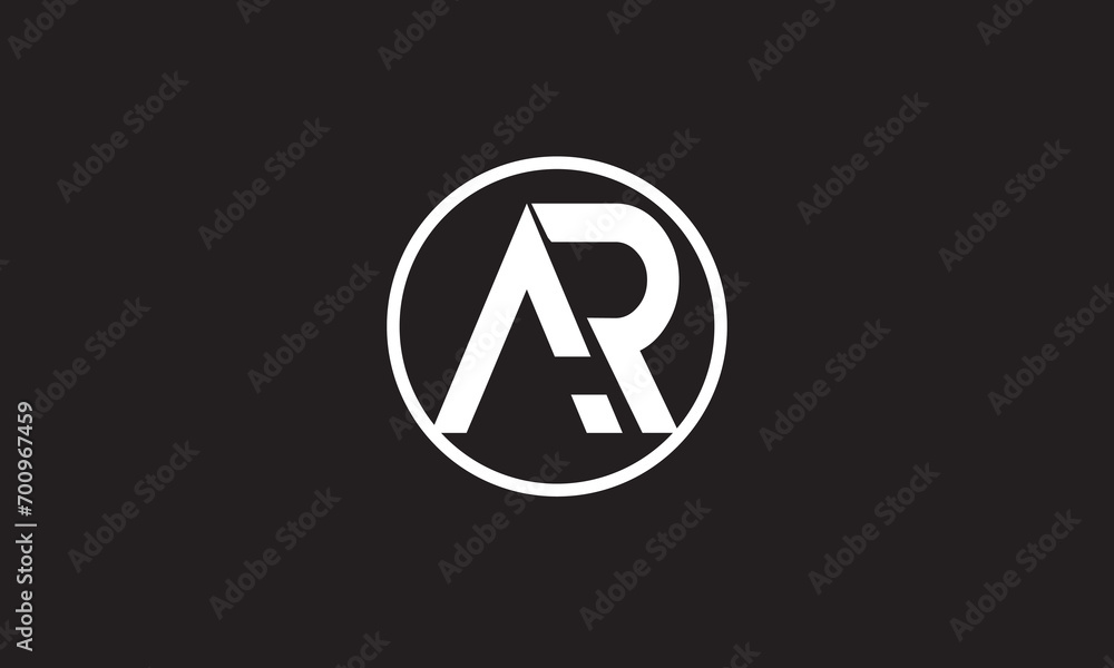 AR, RA , A , R , Abstract Letters Logo Monogram AR, RA , A , R , Abstract Letters Logo Monogram