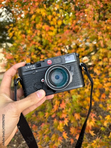 camera in the hand