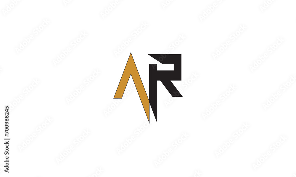 AR, RA , A , R , Abstract Letters Logo Monogram AR, RA , A , R , Abstract Letters Logo Monogram