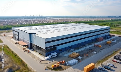 A Bird's-Eye Perspective of a Vast Factory Complex