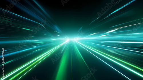 green and white ray of light, modern technology, high speed infrastructure hero image