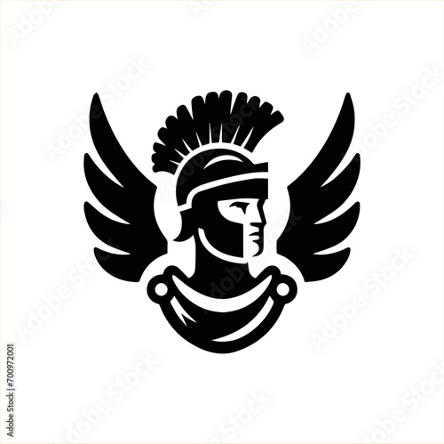 Roman Soldier With Helmet and Wings