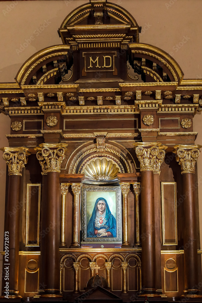 Immaculate Conception cathedral, Cuenca, Ecuador. Chapel