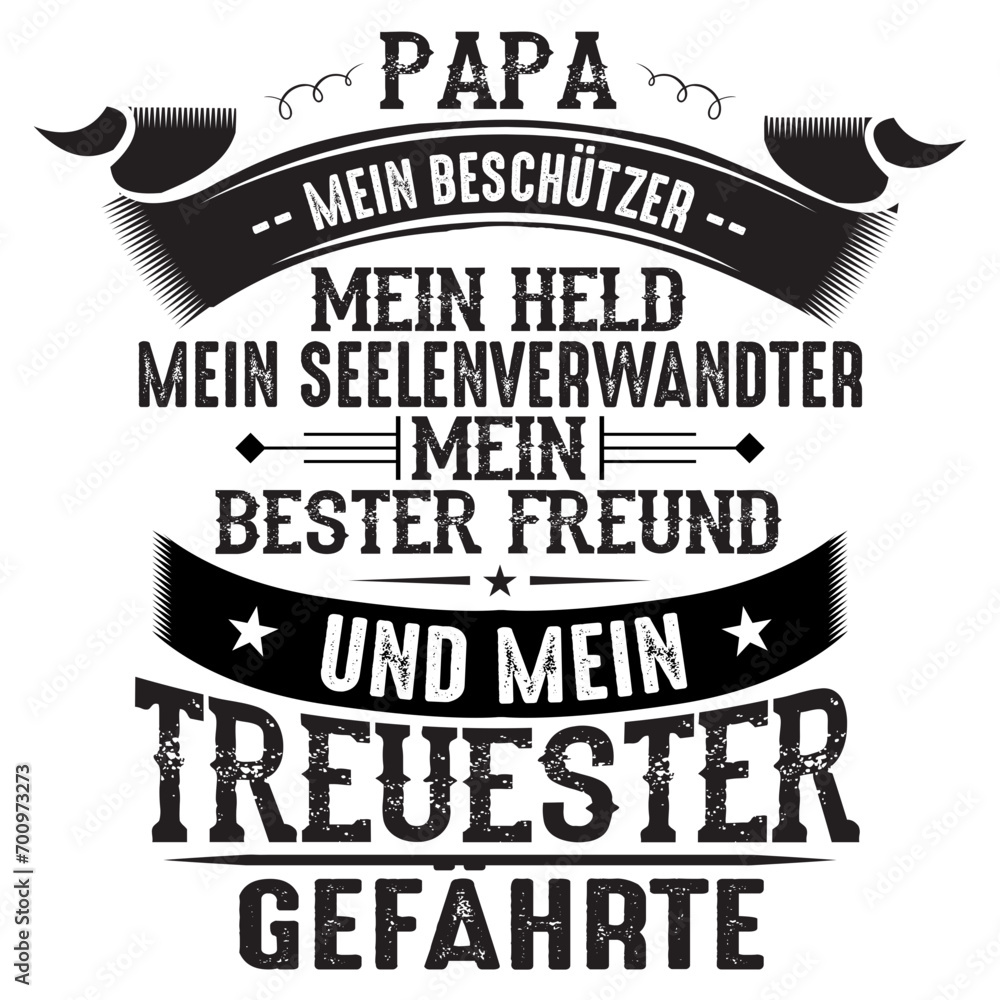 Obraz premium papa mein 
